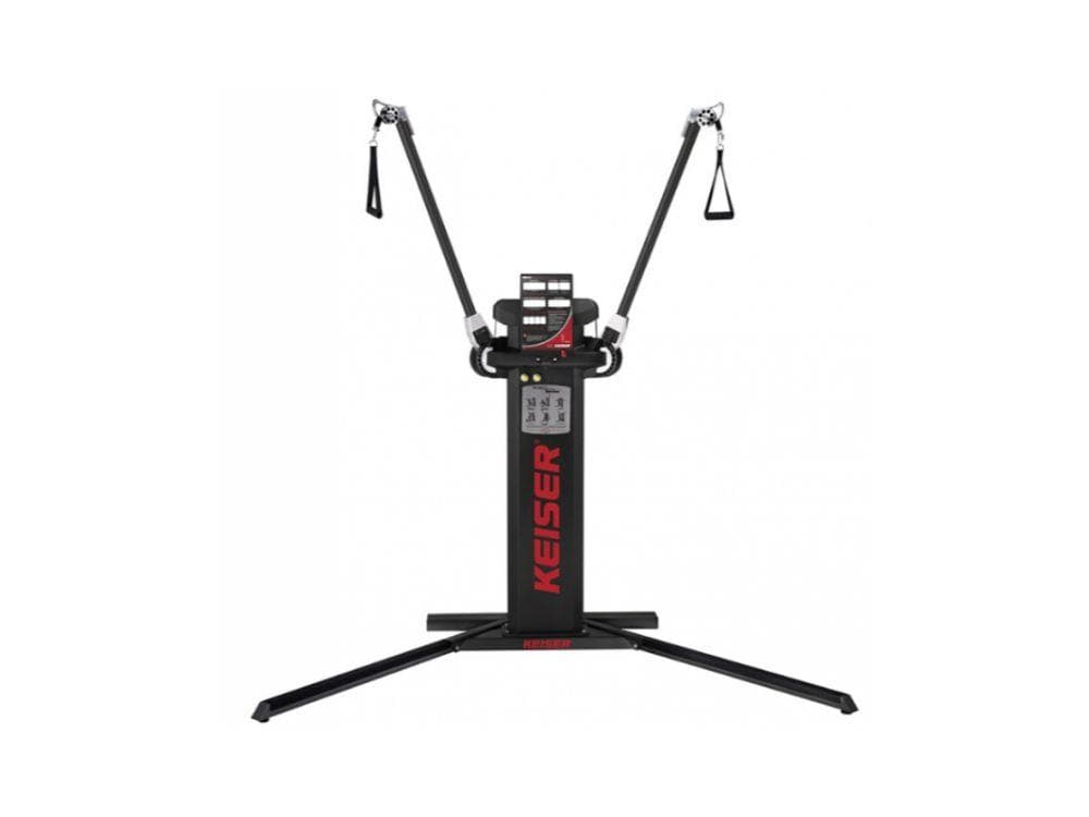 This machine uses gas to give resistance this make sure the resistance is consistent this machine is used for all kinds of training's